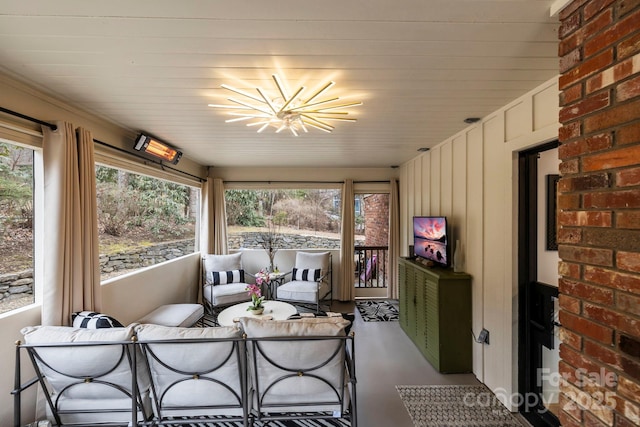 view of sunroom / solarium