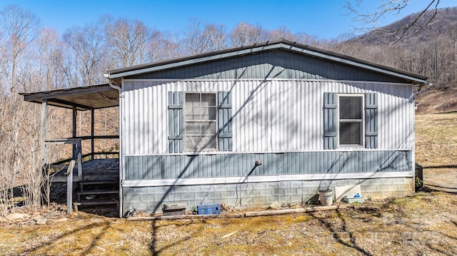 view of side of property