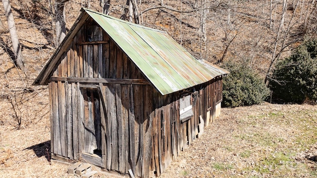 view of outbuilding with an outdoor structure