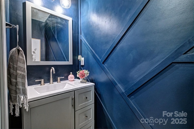 bathroom featuring vanity