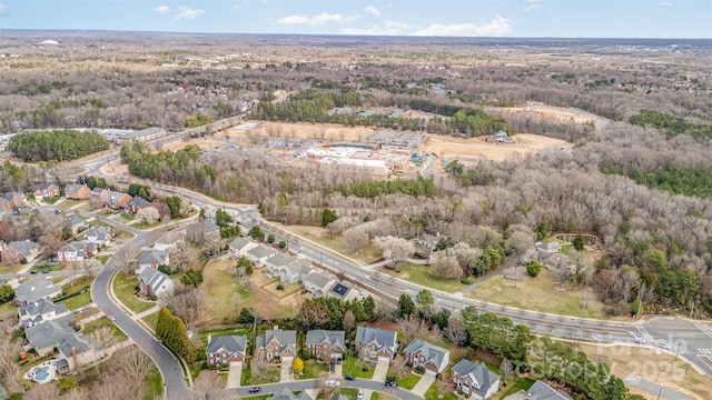 drone / aerial view with a residential view