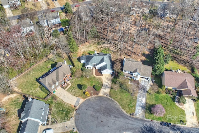 birds eye view of property featuring a residential view