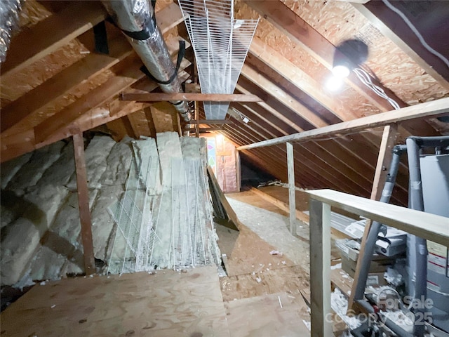 view of attic