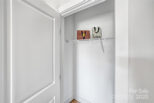 view of closet