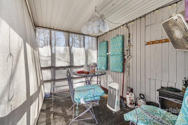 view of sunroom