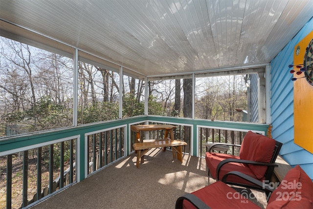 sunroom with a wealth of natural light
