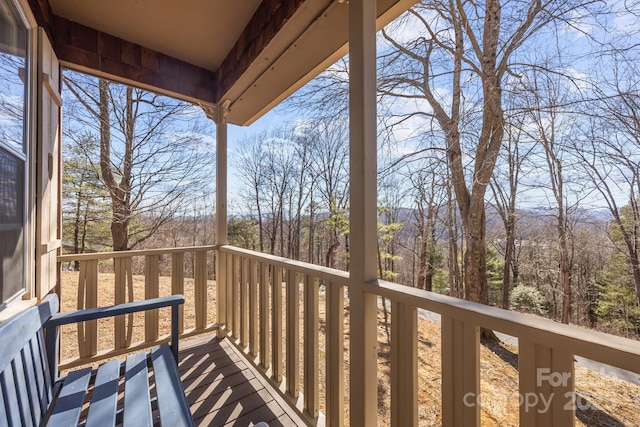 view of balcony