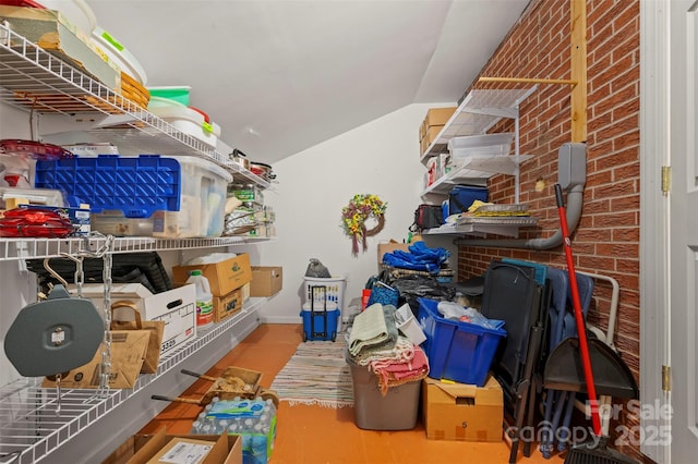 view of storage