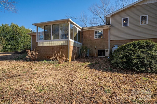 8080 Monbo Rd, Catawba, NC 28609 - exterior space featuring a sunroom and brick siding