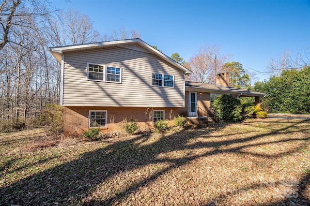 8080 Monbo Rd, Catawba, NC 28609 - rear view of property with a yard