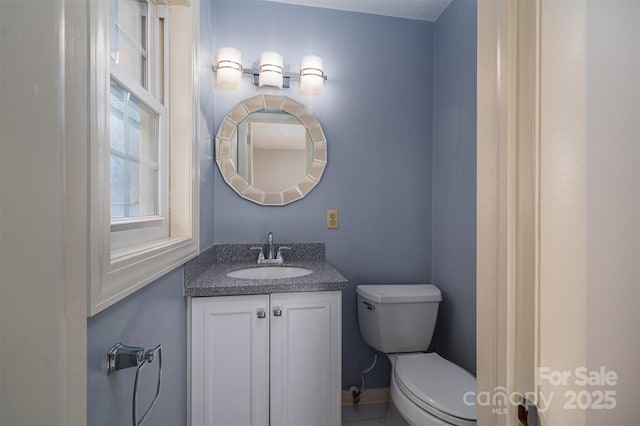 8080 Monbo Rd, Catawba, NC 28609 - half bathroom featuring vanity and toilet
