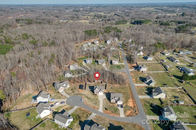 bird's eye view featuring a residential view