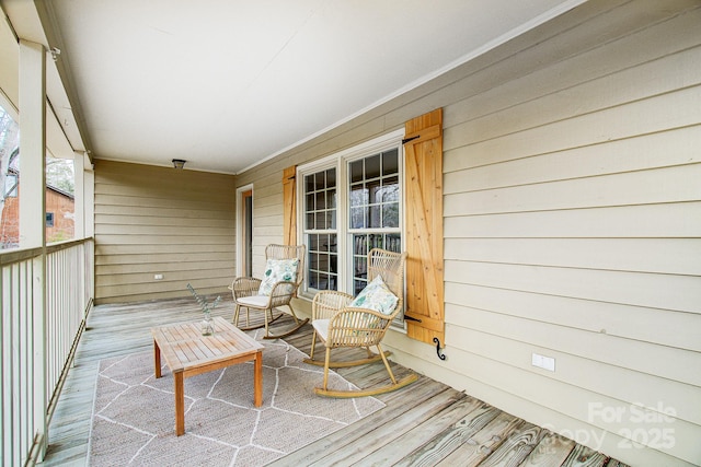 balcony with a porch