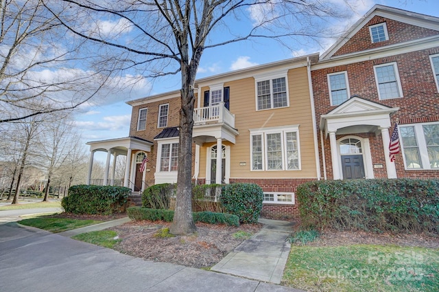 multi unit property with brick siding