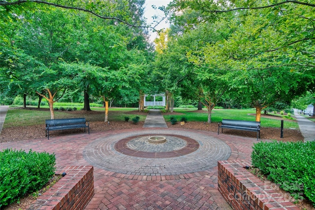 view of home's community featuring a patio