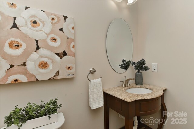 2017 Bridleside Dr, Indian Trail, NC 28079 - bathroom featuring vanity and toilet