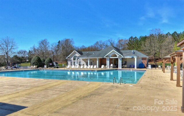 2017 Bridleside Dr, Indian Trail, NC 28079 - community pool with a patio