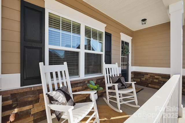 view of patio / terrace featuring a porch