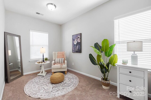 136 Kingston Dr, Locust, NC 28097 - living area with carpet floors and baseboards