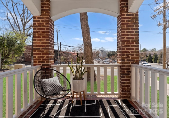 view of balcony