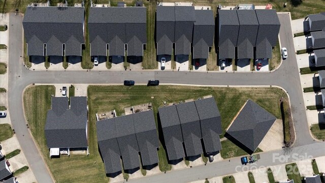 aerial view featuring a residential view