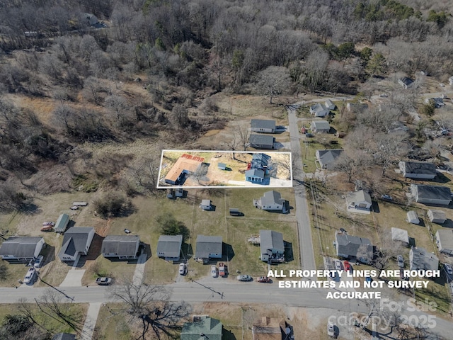 drone / aerial view featuring a residential view