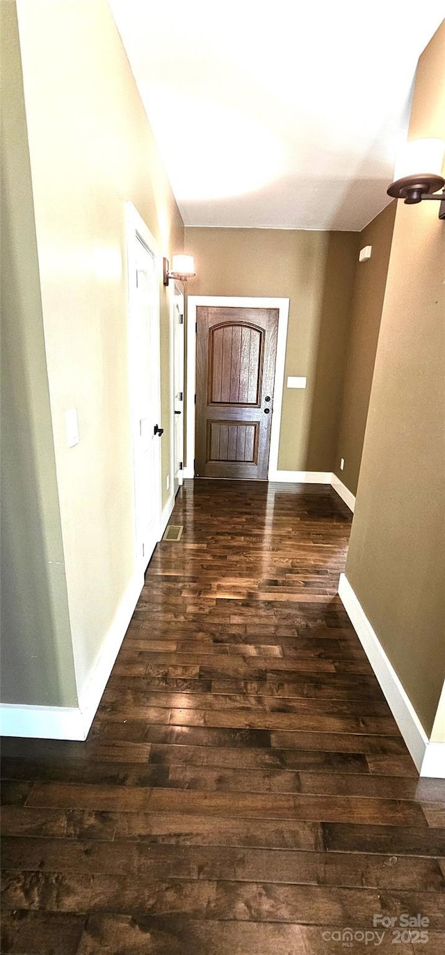 5 N Valley Dr, Weaverville, NC 28787 - hallway with wood-type flooring and baseboards