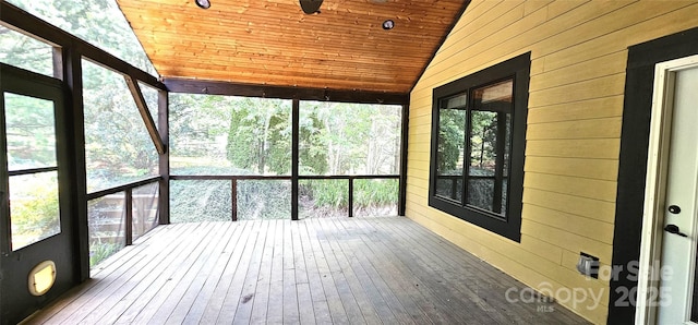 5 N Valley Dr, Weaverville, NC 28787 - unfurnished sunroom featuring lofted ceiling