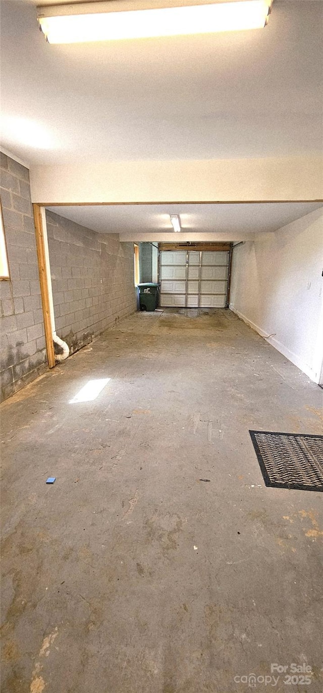 5 N Valley Dr, Weaverville, NC 28787 - garage featuring concrete block wall