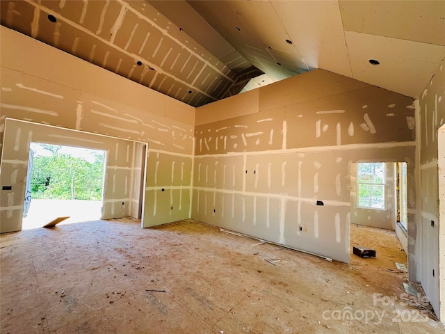 2960 Corpening Chapel Rd, Morganton, NC 28655 - miscellaneous room featuring lofted ceiling