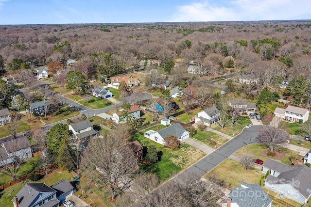 aerial view featuring a residential view