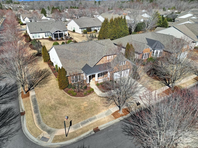 birds eye view of property featuring a residential view