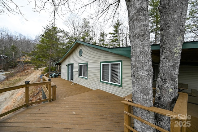 193 Oak Ridge Rd, Hendersonville, NC 28792 - view of wooden deck