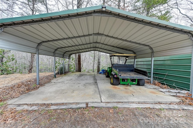 193 Oak Ridge Rd, Hendersonville, NC 28792 - view of vehicle parking featuring a carport