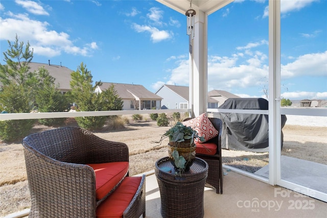 view of patio / terrace featuring a balcony