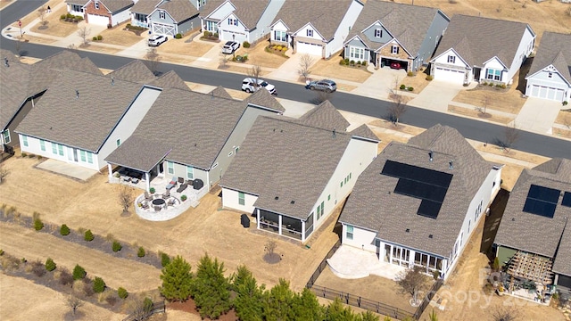 aerial view featuring a residential view