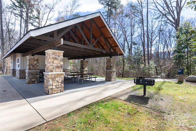 surrounding community with a gazebo