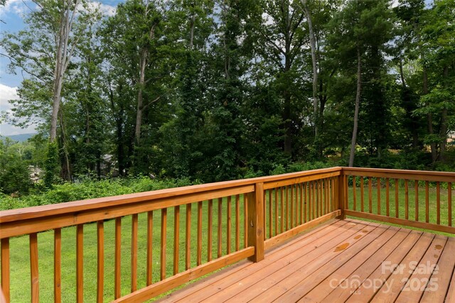 17 Fair Oaks Rd, Arden, NC 28704 - wooden terrace with a yard
