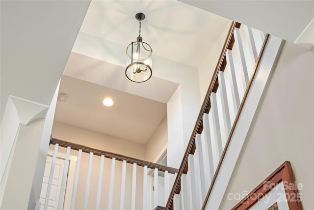 interior space featuring recessed lighting