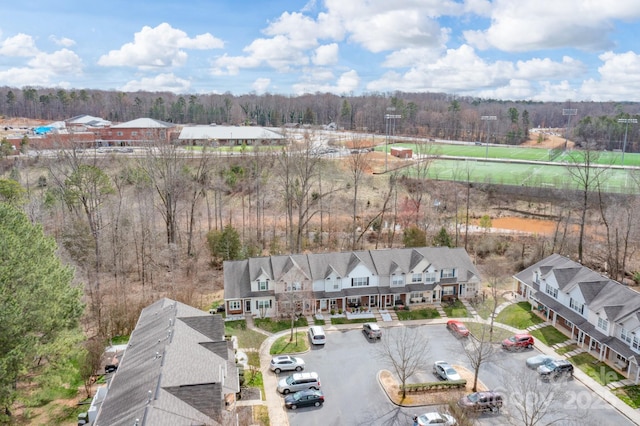 drone / aerial view featuring a residential view