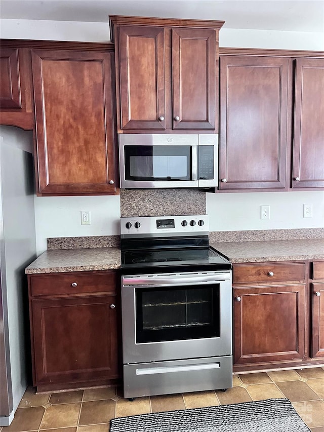 kitchen with stainless steel appliances