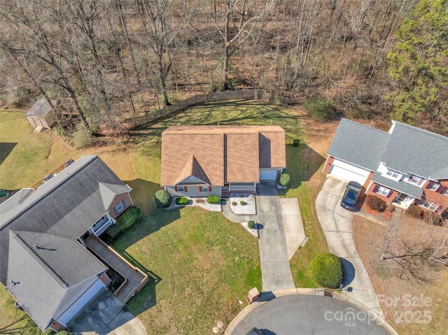 birds eye view of property