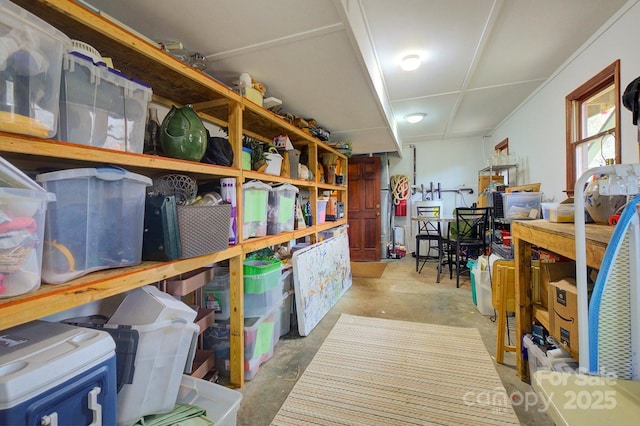 view of storage room