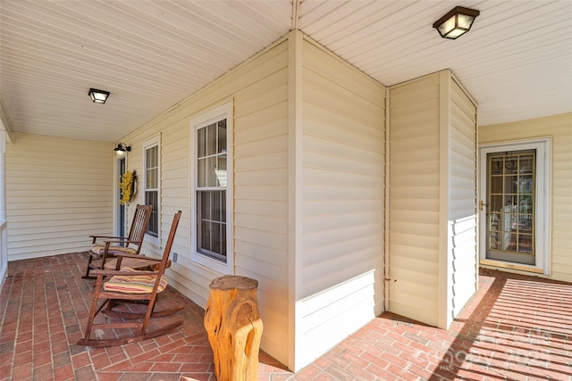 view of patio / terrace featuring covered porch