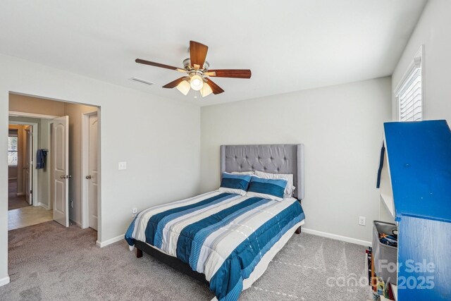 1426 Whitman Ct, York, SC 29745 - carpeted bedroom featuring baseboards and ceiling fan
