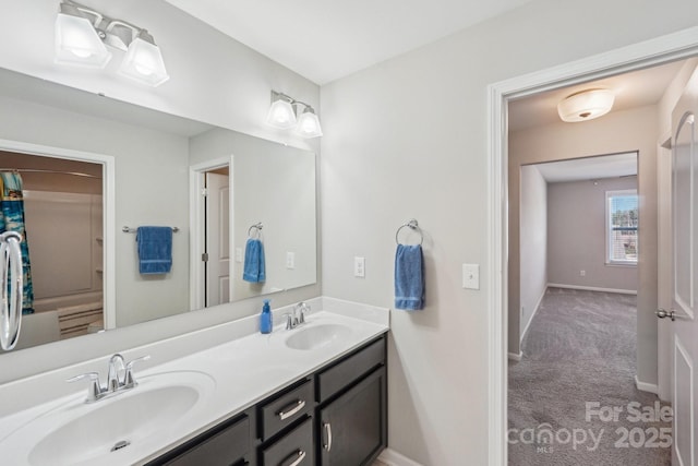 1426 Whitman Ct, York, SC 29745 - bathroom featuring double vanity and baseboards