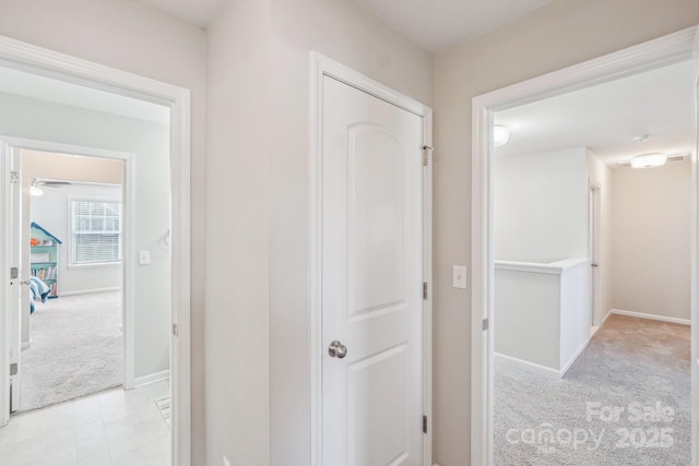 1426 Whitman Ct, York, SC 29745 - hall featuring light carpet and baseboards