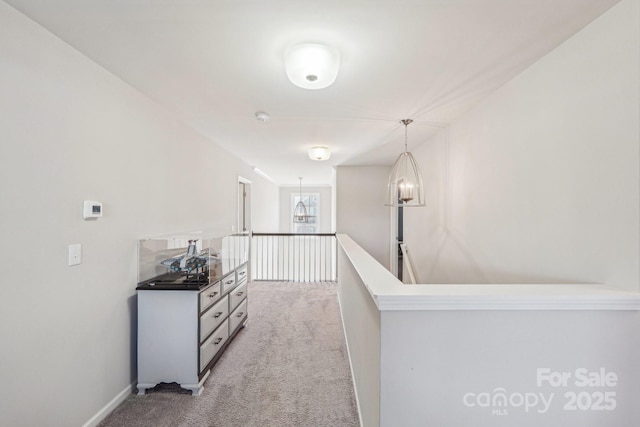 1426 Whitman Ct, York, SC 29745 - hall featuring an upstairs landing and light carpet