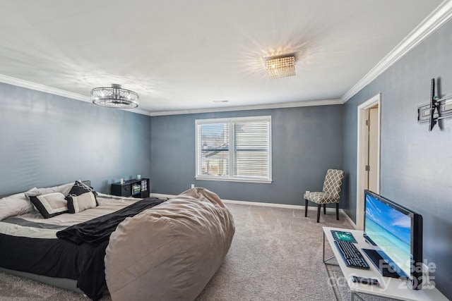 1426 Whitman Ct, York, SC 29745 - carpeted bedroom featuring crown molding and baseboards