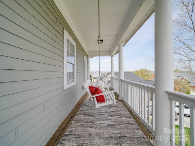 view of balcony